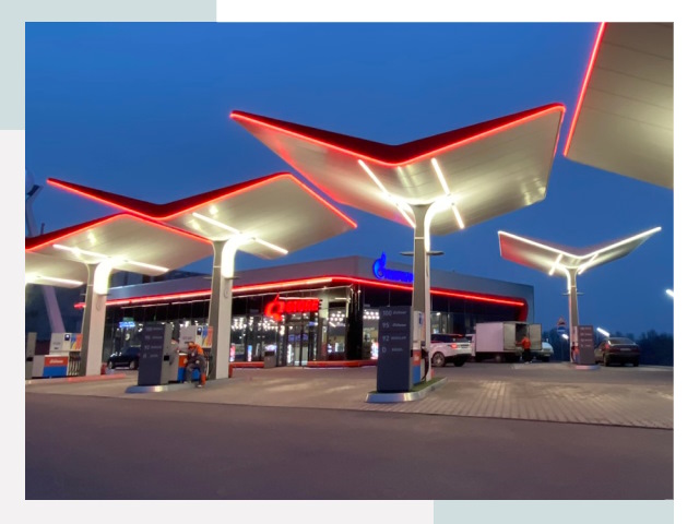 Навесы для АЗС в дзержинском