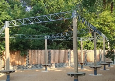 Терраса из металлоконструкций под ключ, проектирование, изготовление и монтаж от СтальСтрой-Дзж